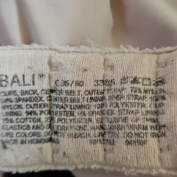 Bali 8 Assorted Lace & Solid Bras 36C Bundle - Picture 14 of 14